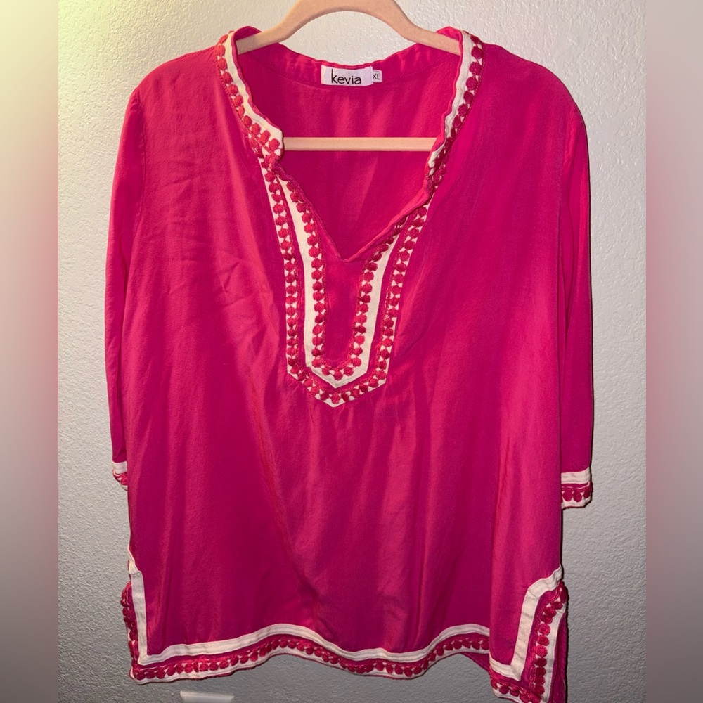 Kevia Women's Pink Top